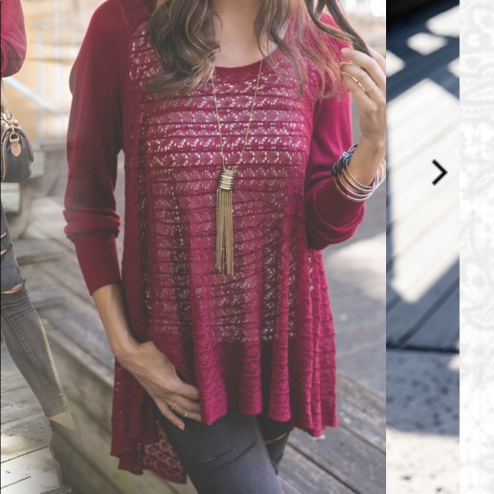 Grace and Lace - top/cardigan